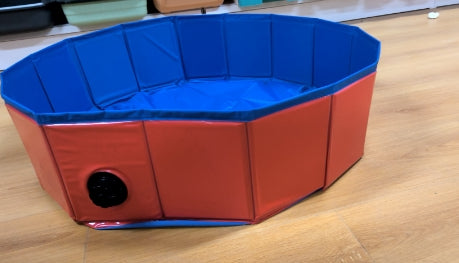 Foldable Dog Pool - Portable Pet Swimming & Bathing Tub for Large Dogs
