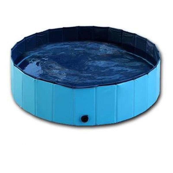 Foldable Dog Pool - Portable Pet Swimming & Bathing Tub for Large Dogs