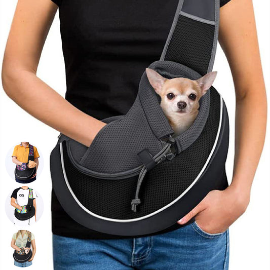 Pet Carrier Bag - Portable Crossbody Travel Tote for Dogs & Cats