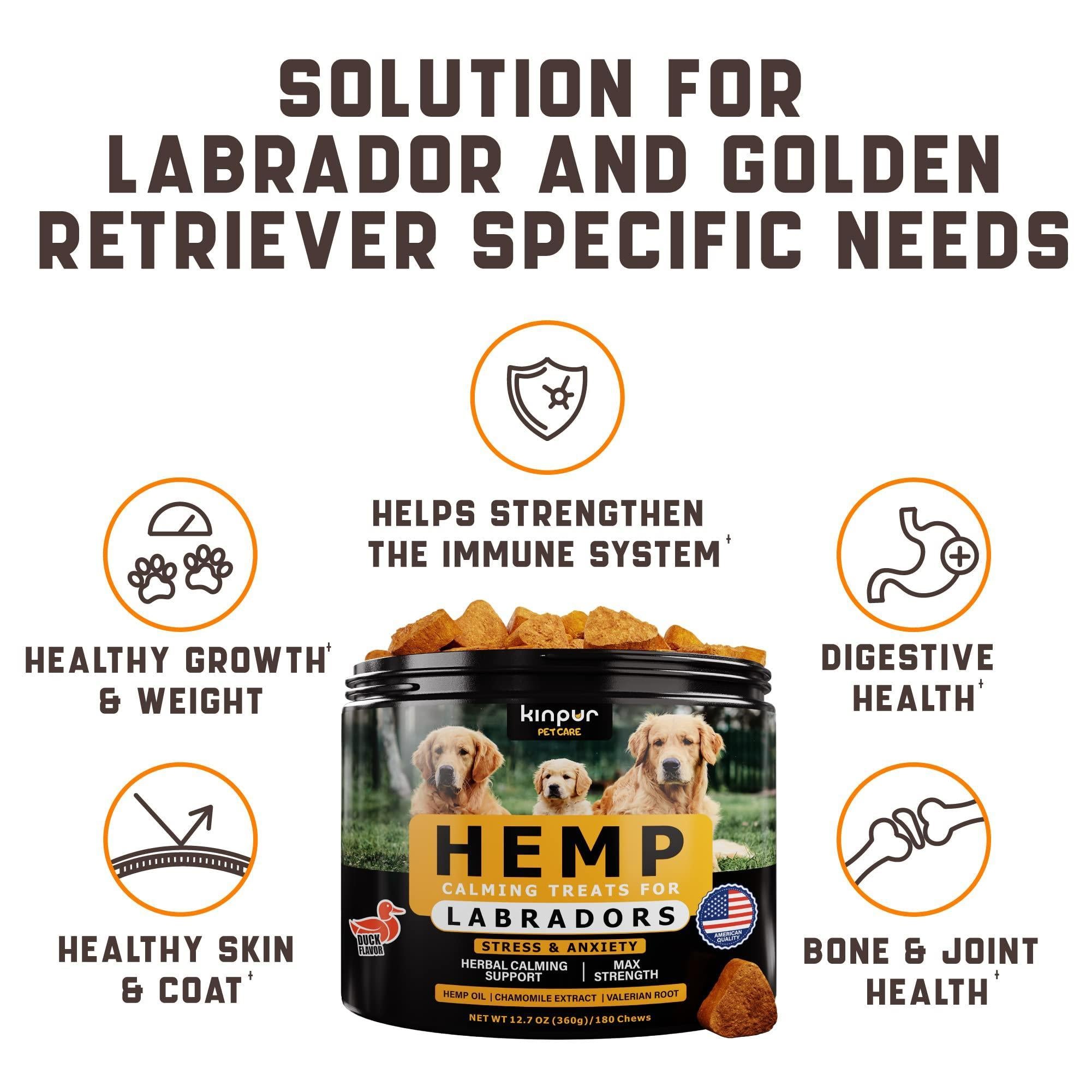 Calming Chews for Dogs - Natural Anxiety Relief with Valerian Root & Hemp Oil